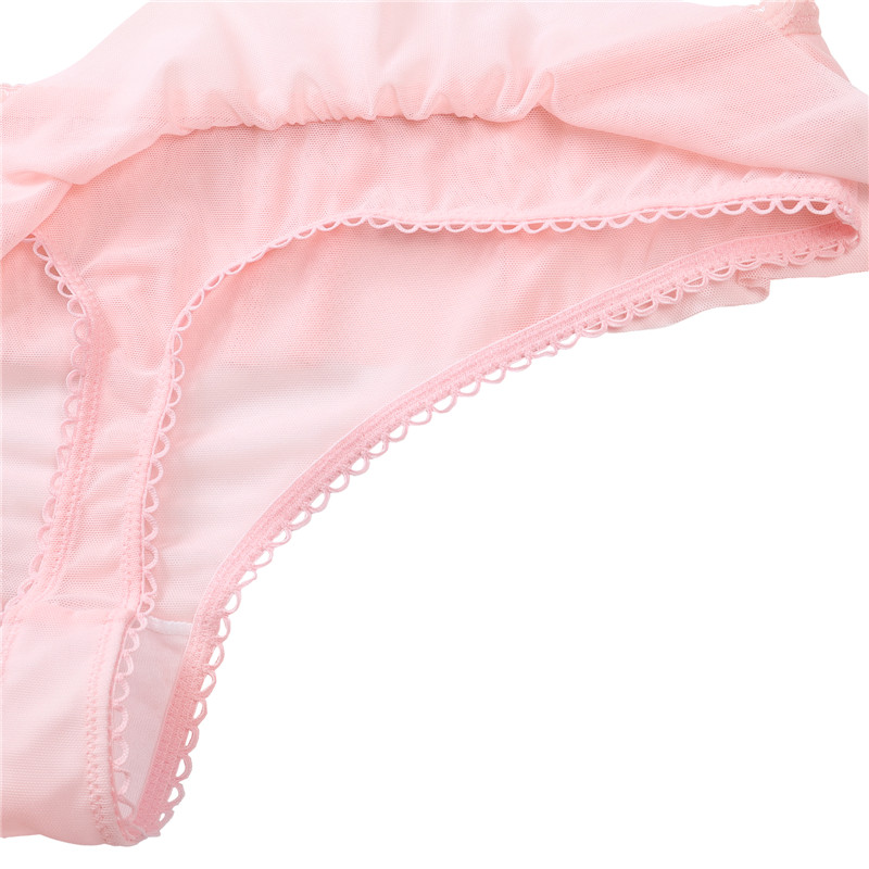 I&apos;m Baby Mesh Tutu Thong Bralette Set