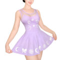 Luna Onesie Purple Skirt Set