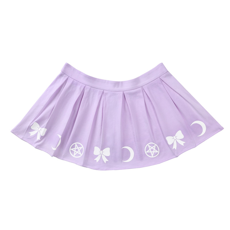 Luna Onesie Purple Skirt Set