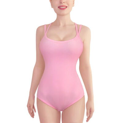 Pink Strappy Camisole Bodysuit