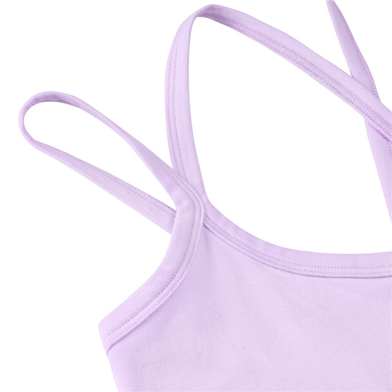 Purple Strappy Camisole Bodysuit