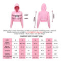 Bunnywatch Cosplay Cropped Hoodie Sweater Pink