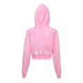 Bunnywatch Cosplay Cropped Hoodie Sweater Pink