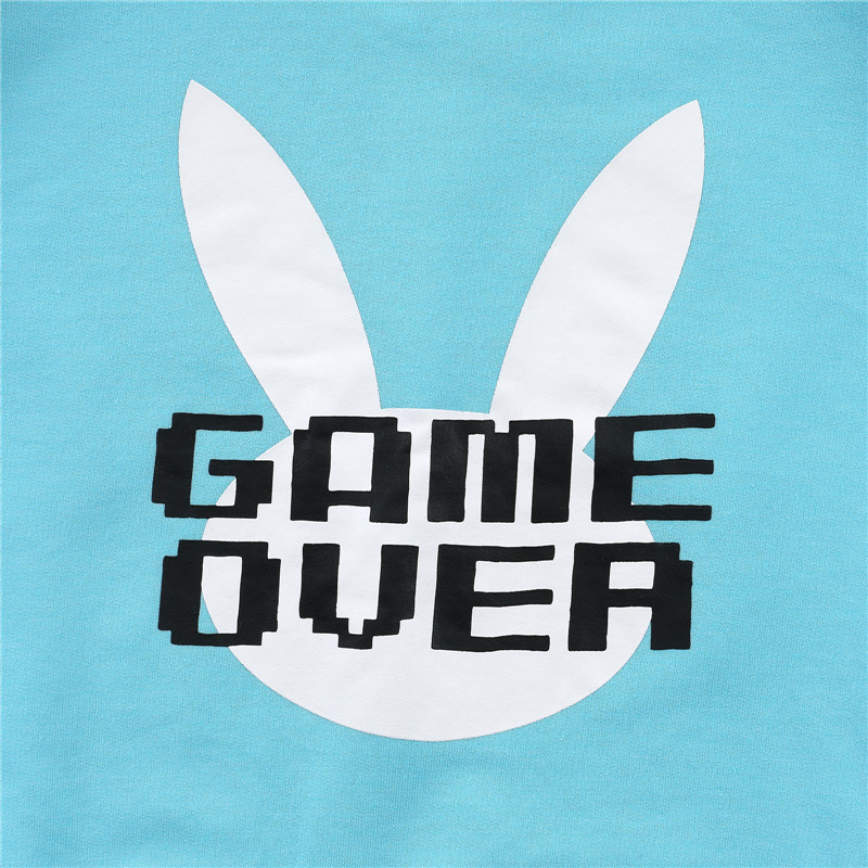 Bunnywatch Cosplay Cropped Hoodie Sweater Blue