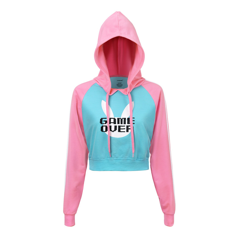 Bunnywatch Cosplay Cropped Hoodie Sweater Blue