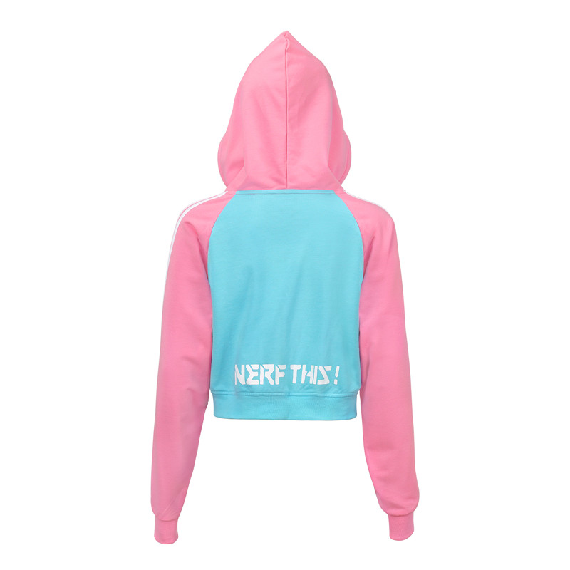 Bunnywatch Cosplay Cropped Hoodie Sweater Blue