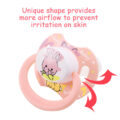 Gen2 BigShield Pacis Baby Cuties Pattern Pink Bunny