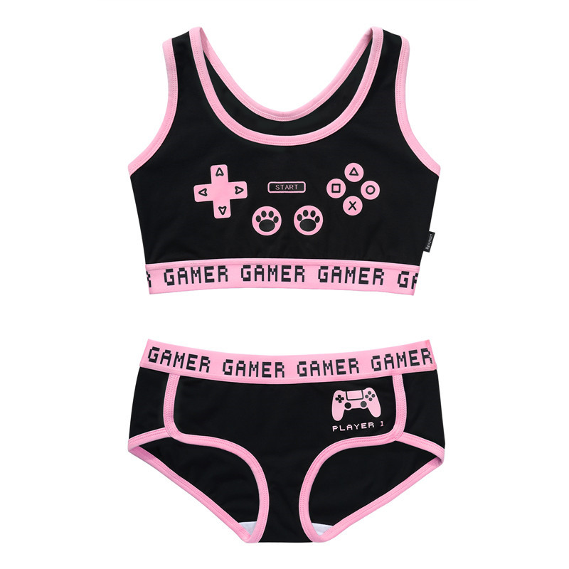 Playgirl Bralette Set Black