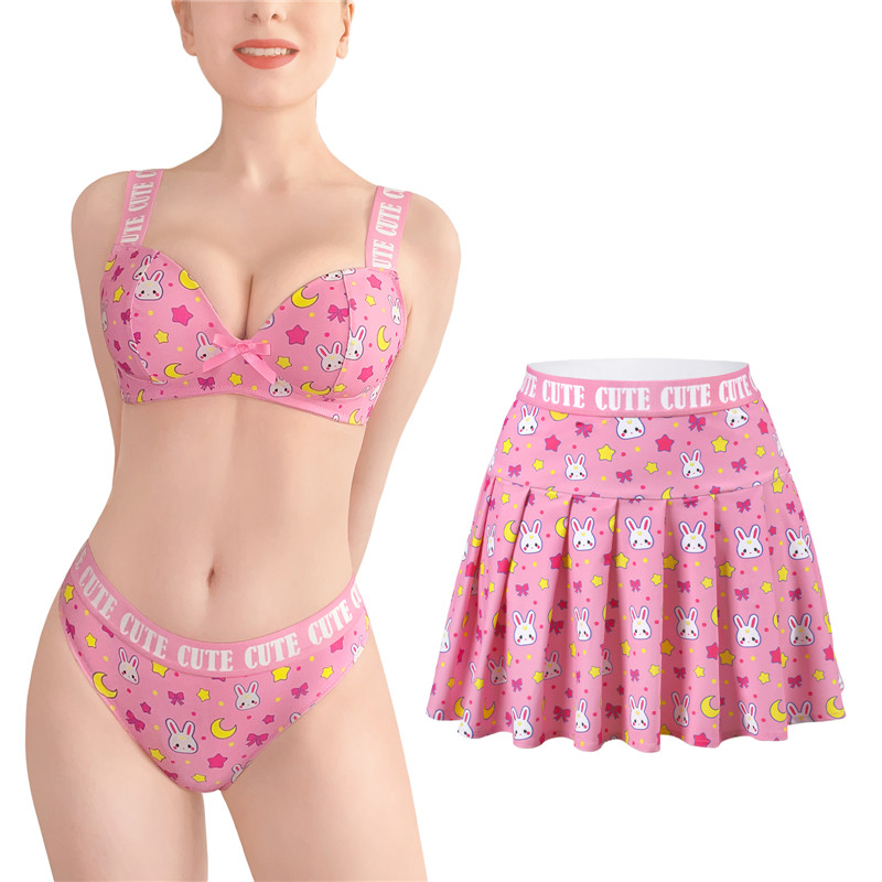 Usagi Sporty Bralette Skirt Set
