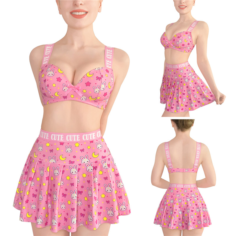 Usagi Sporty Bralette Skirt Set