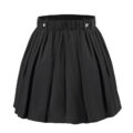 3-way goth bondage a-line pleated mini circle skirt