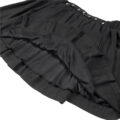 3-way goth bondage a-line pleated mini circle skirt