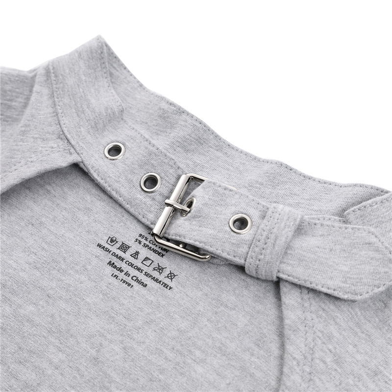 Collared Onesie Grey