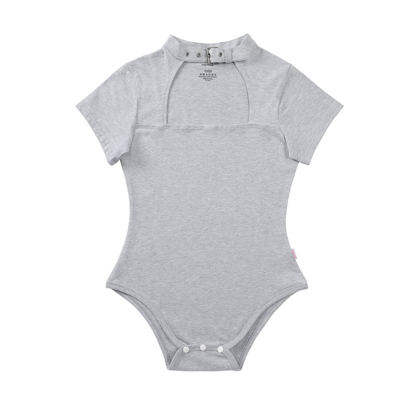 Collared Onesie Grey