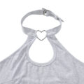 Heartbreaker Collared Onesie Grey