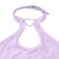 Heartbreaker Collared Onesie Purple