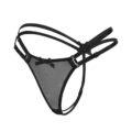 "Delilah" Two Strap Bondage Style Bow-Back Thong