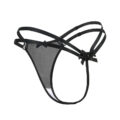 "Delilah" Two Strap Bondage Style Bow-Back Thong