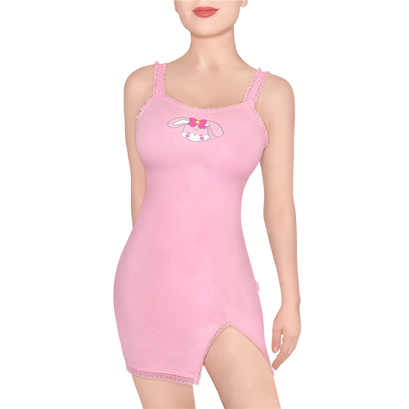 Usagi Moon Lace Side Slit Bodycon Dress