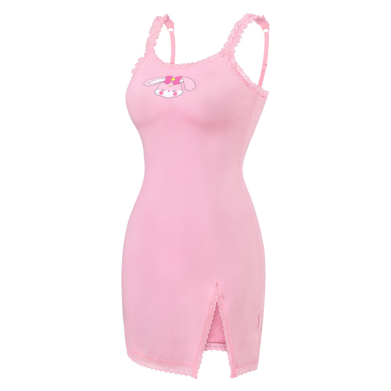 Usagi Moon Lace Side Slit Bodycon Dress