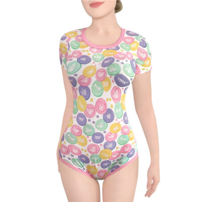 Candy Hearts Onesie Bodysuit