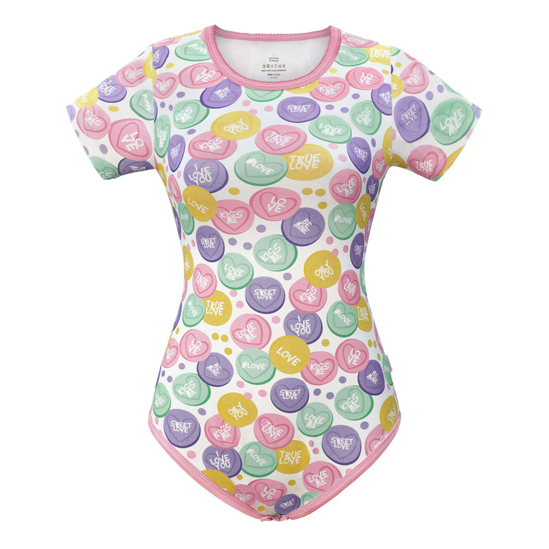 Candy Hearts Onesie Bodysuit