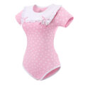 Precious Ruffled Bow Detachable Bib Onesie