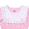 Precious Ruffled Bow Detachable Bib Onesie