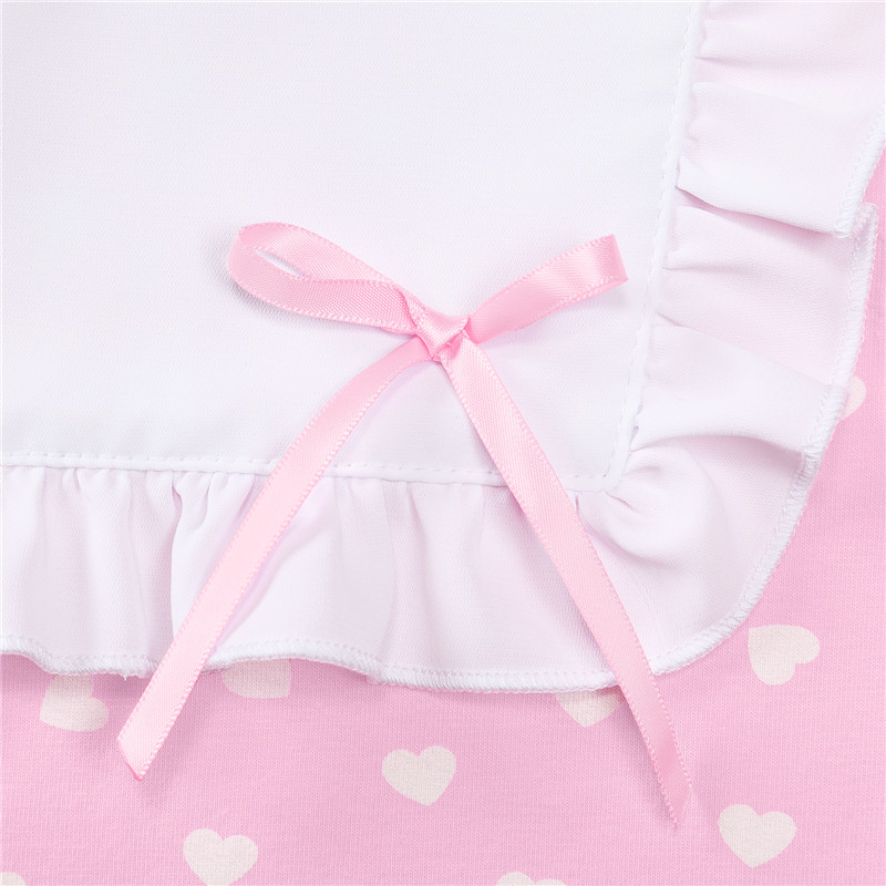 Precious Ruffled Bow Detachable Bib Onesie