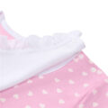 Precious Ruffled Bow Detachable Bib Onesie