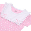 Precious Ruffled Bow Detachable Bib Onesie