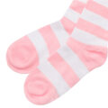 Knee High School Girl Long Striped Socks – Pink and Black