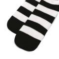 Knee High School Girl Long Striped Socks – Pink and Black