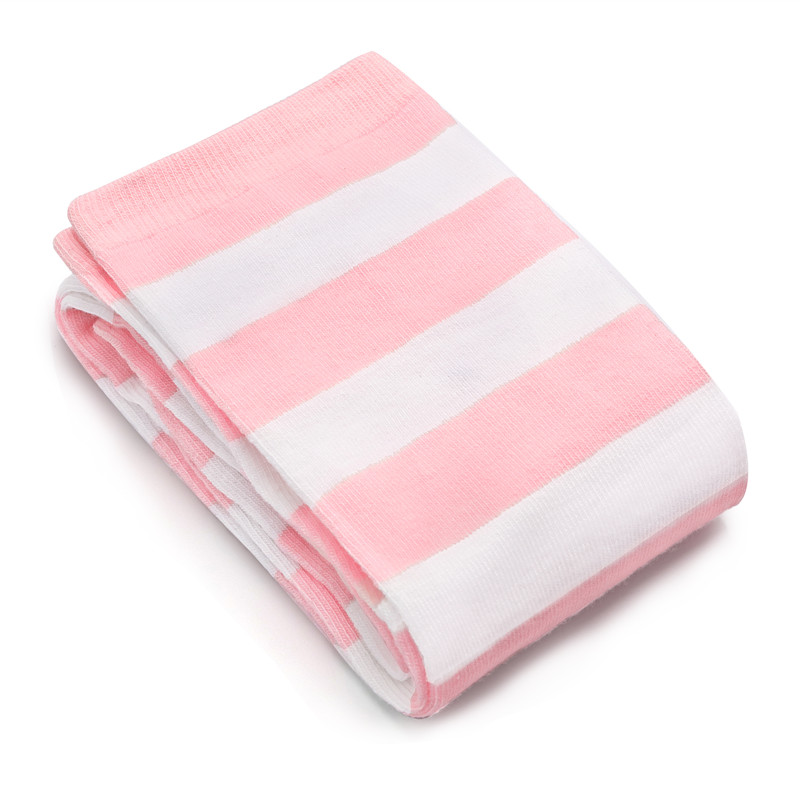 Knee High School Girl Long Striped Socks – Pink and Black