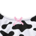 Milk Cow Print Bralette Set