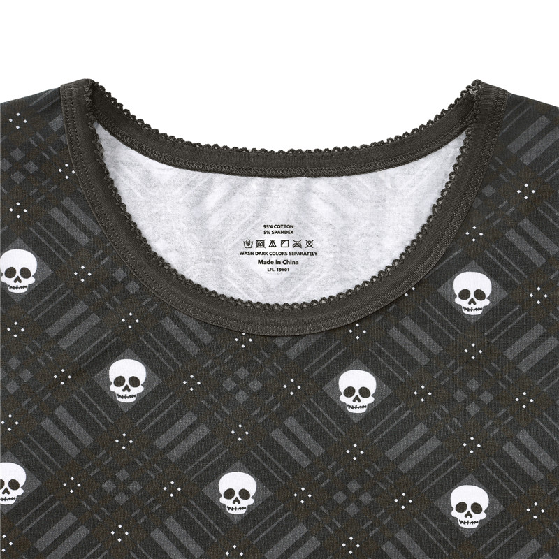 Goth Plaid Onesie Bodysuit