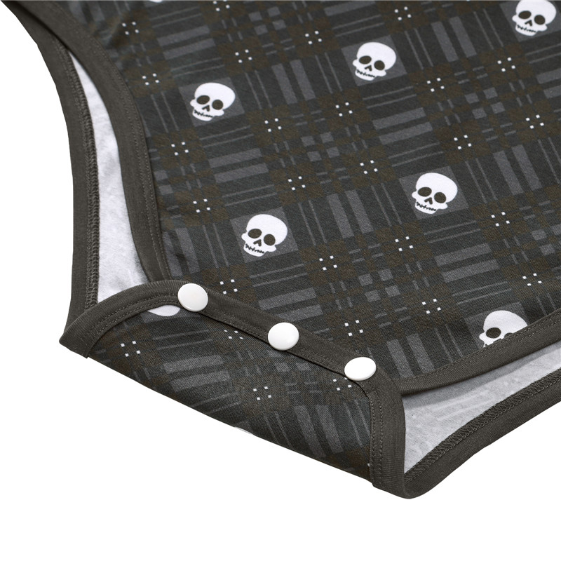 Goth Plaid Onesie Bodysuit