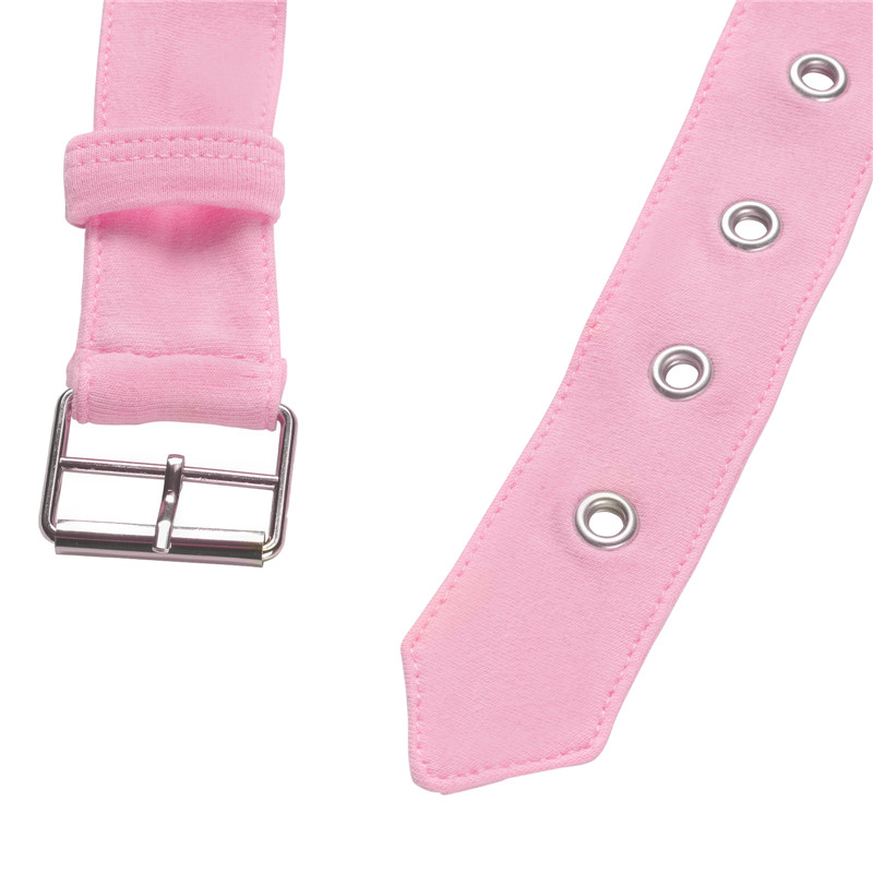 Vampy Collared Bodycon Mini Dress Pink