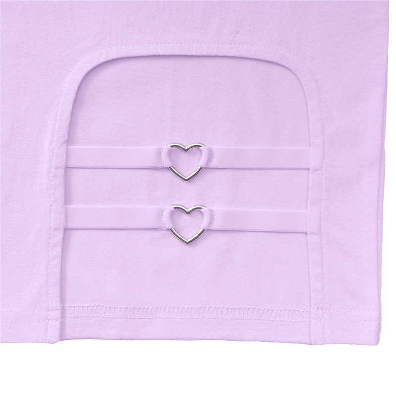 Vampy Collared Bodycon Mini Dress Purple