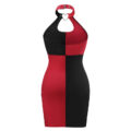 Mad Love Overall Vampy Collared Bodycon Mini Dress