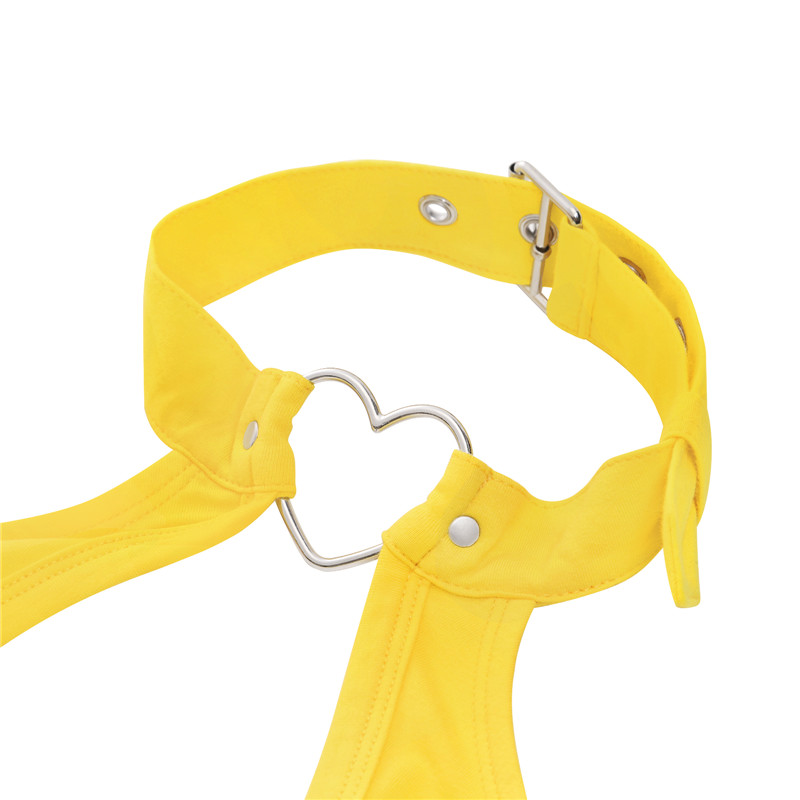 I Choose You Overall Vampy Collared Bodycon Mini Dress with Detachable Tail