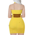 I Choose You Overall Vampy Collared Bodycon Mini Dress with Detachable Tail