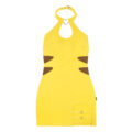 I Choose You Overall Vampy Collared Bodycon Mini Dress with Detachable Tail