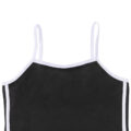 Sporty Side Striped Bodycon Dress Black