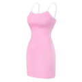 Sporty Side Striped Bodycon Dress Pink