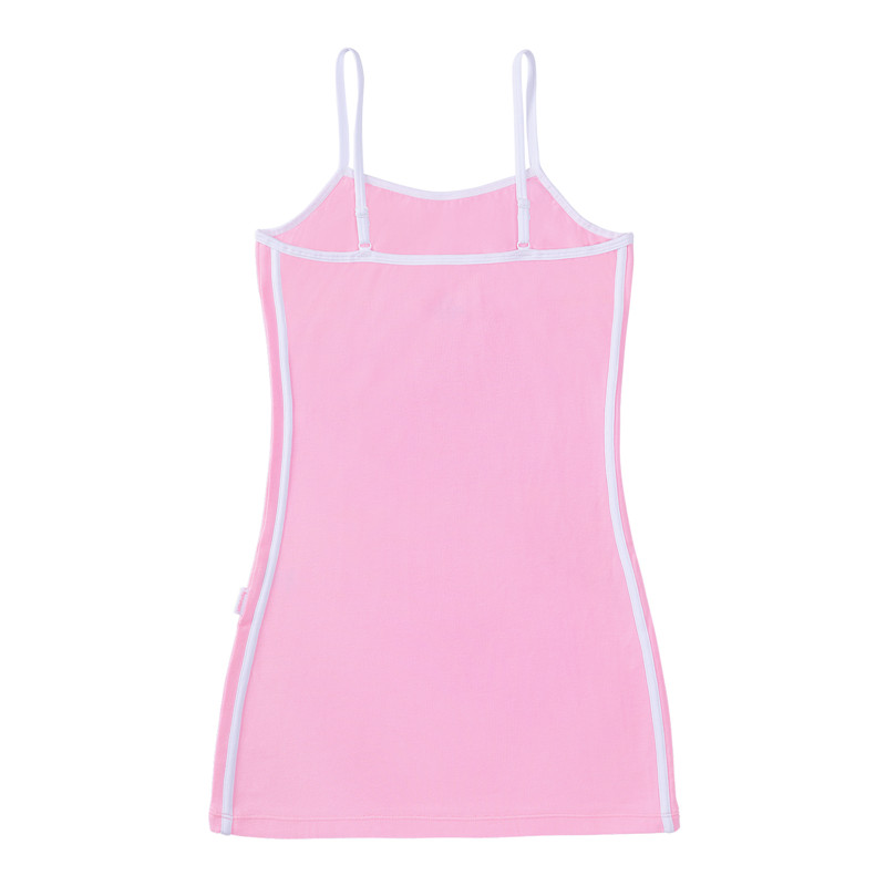 Sporty Side Striped Bodycon Dress Pink