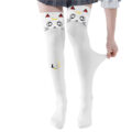 Luna Moon Cat Print Thigh High Stockings