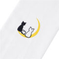 Luna Moon Cat Print Thigh High Stockings