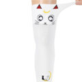 Luna Moon Cat Print Thigh High Stockings