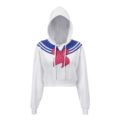 Magical Girl Cropped Hoodie Sweater